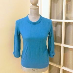 KATE SPADE aqua blue sweater